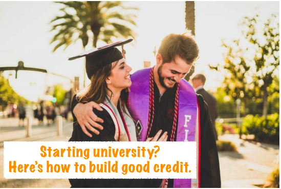 how to build good credit canada university student